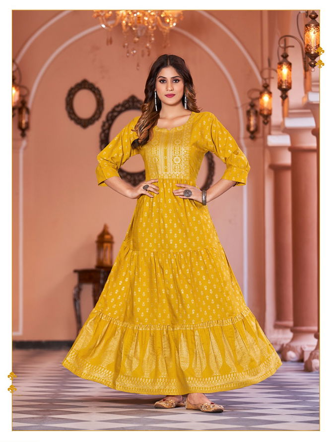 Banwery Sukumari Printed Festive Wear Wholesale  Anarkali Kurtis Catalog